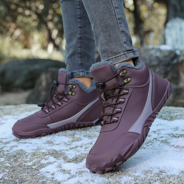 Outdoor Sports Cotton Shoes Men And Women Fleece-lined Warm Snow Boots - Image 6
