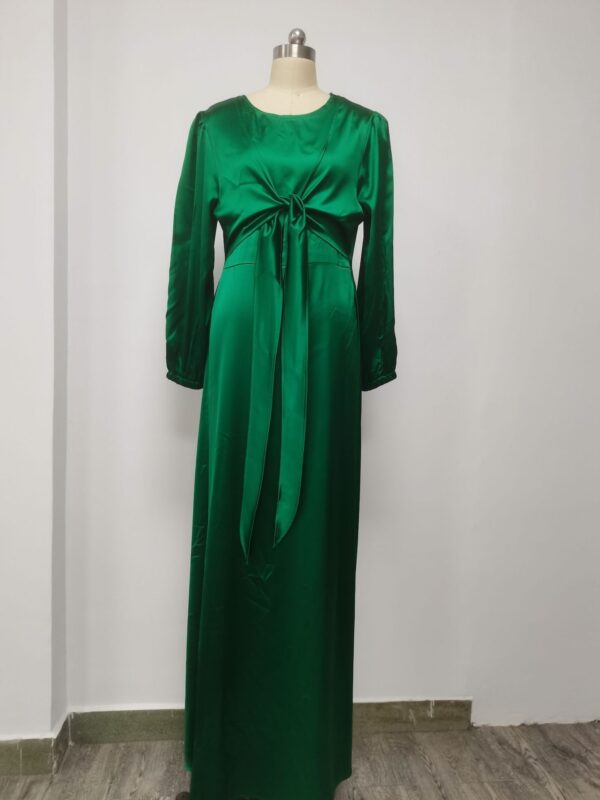 Ramadan Eid Mubarak Kaftan Dubai Abaya Turkey Muslim Women Hijab Satin Dress Islam Caftan Marocain Dresses Vestidos Robe Femme - Image 4