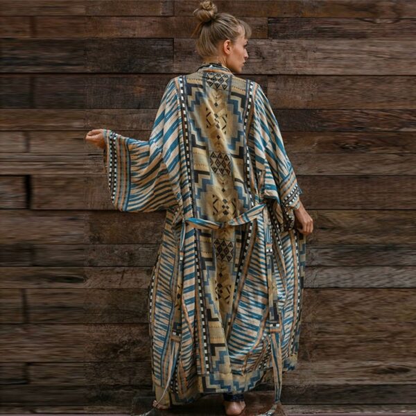 Cotton Beach Cover up Print Bathing suit cover up Swimwear Women Summer Dress Kaftan Robe de Plage Saida de Praia Tunics Pareo - Image 4
