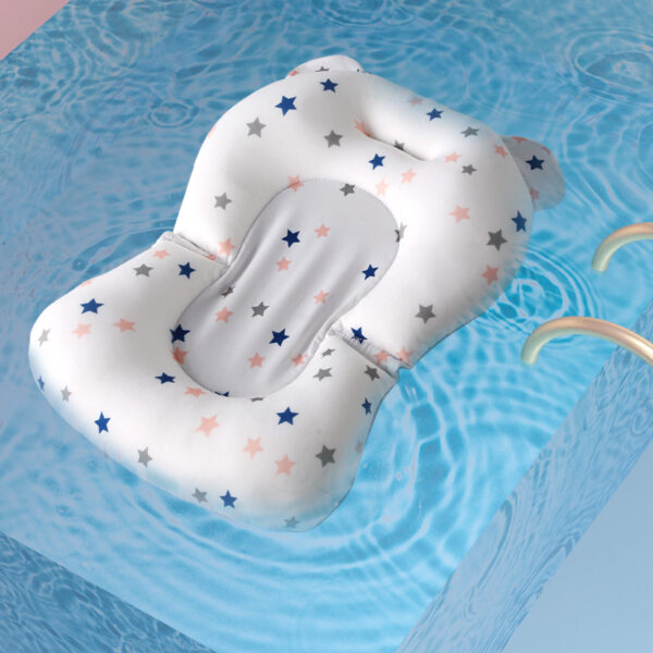 Baby Bath Seat Support Mat Foldable Baby Bath Tub Pad & Chair Newborn Bathtub Pillow Infant Anti-Slip Soft Comfort Body Cushion - Image 5