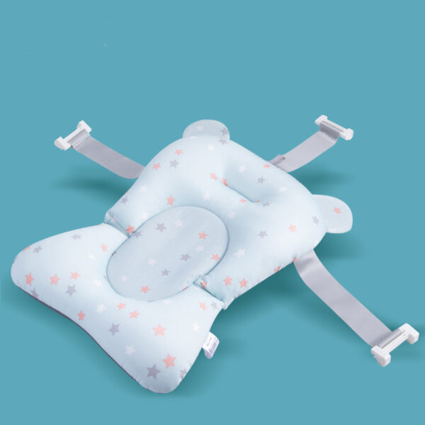 Baby Bath Seat Support Mat Foldable Baby Bath Tub Pad & Chair Newborn Bathtub Pillow Infant Anti-Slip Soft Comfort Body Cushion - Image 7