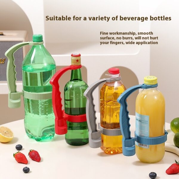 Beverage Bottle Handle Holder Adjustable Pouring Handle Organizer Multi-Use Oil Bottle Handle Holder Kitchen Storage Kitchen Gadgets - Image 4