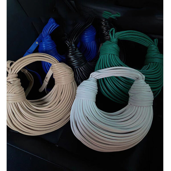 Noodles Handwoven Knot Dumpling Tote Bag - Image 3