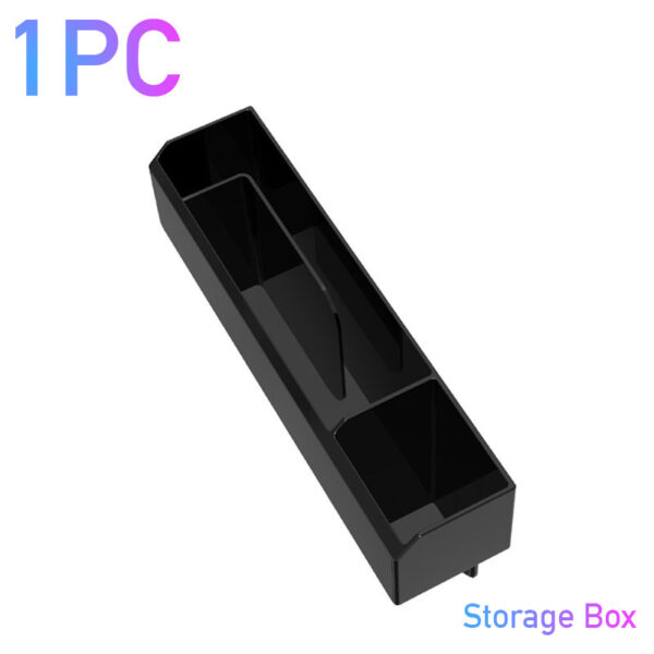 Car Organizer with Charger Cable Car Seat Gap Storage Box with Cable - Image 2