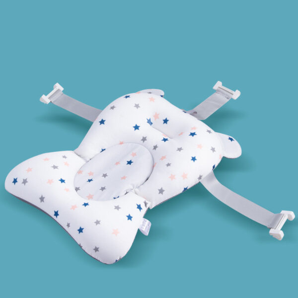Baby Bath Seat Support Mat Foldable Baby Bath Tub Pad & Chair Newborn Bathtub Pillow Infant Anti-Slip Soft Comfort Body Cushion - Image 2