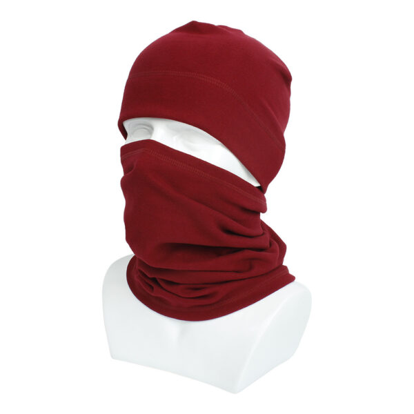 Outdoor Windproof And Cold-proof Fleece Sports Cycling Hat And Scarf Set - Image 5