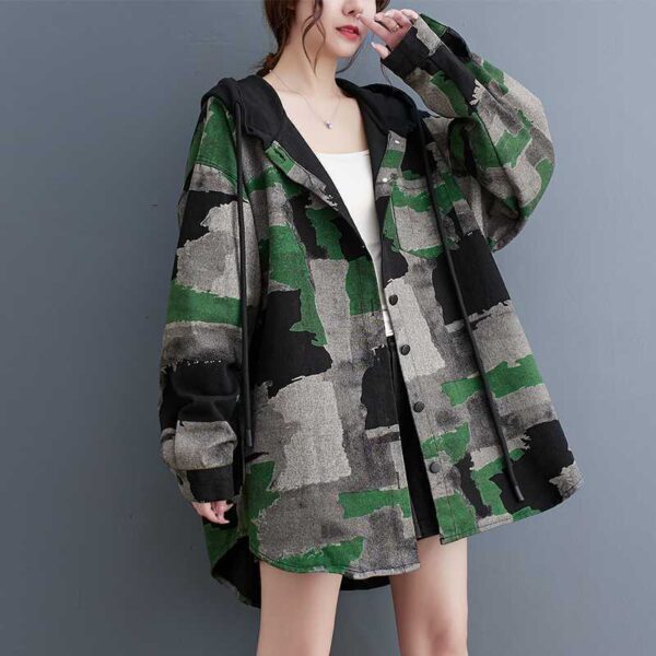 Plus Size Loose Fashion Slimming Coat Women - Image 5