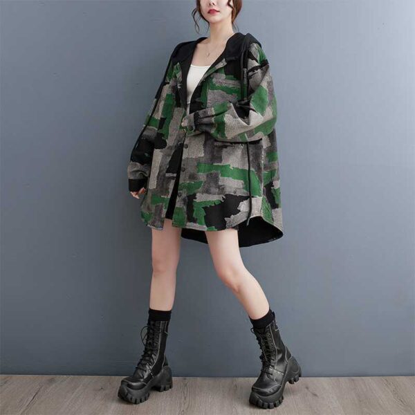 Plus Size Loose Fashion Slimming Coat Women - Image 6