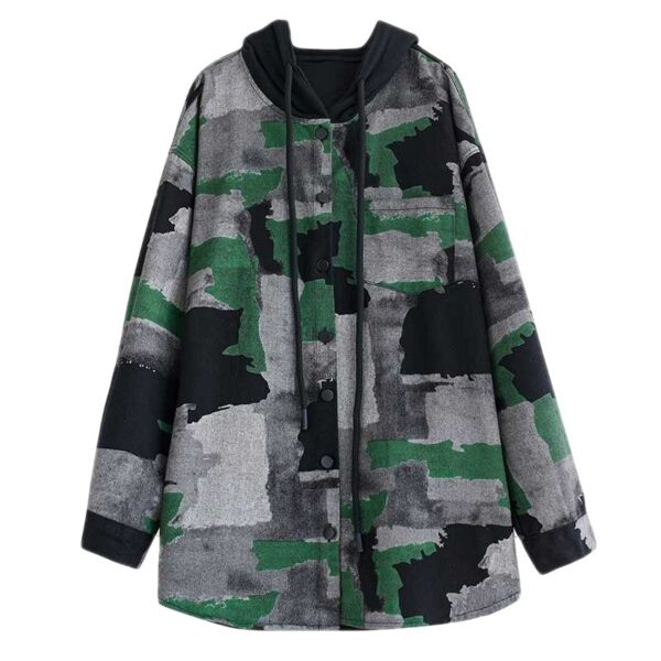 Plus Size Loose Fashion Slimming Coat Women - Image 4