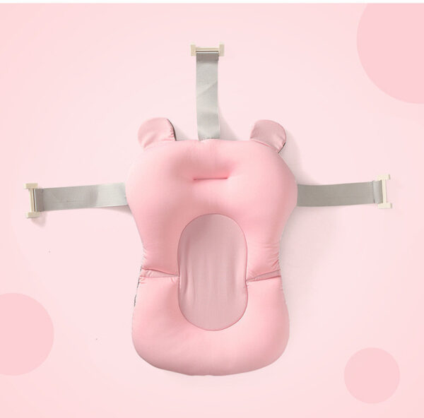Baby Bath Seat Support Mat Foldable Baby Bath Tub Pad & Chair Newborn Bathtub Pillow Infant Anti-Slip Soft Comfort Body Cushion - Image 6
