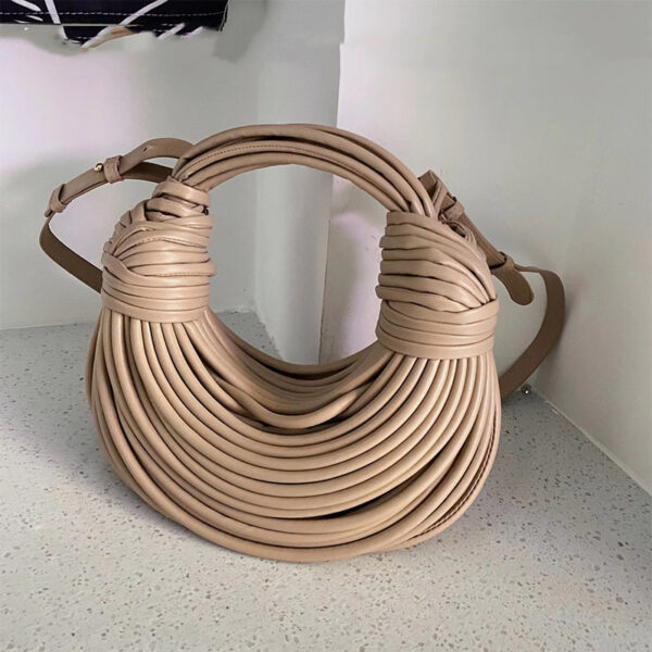 Noodles Handwoven Knot Dumpling Tote Bag - Image 9
