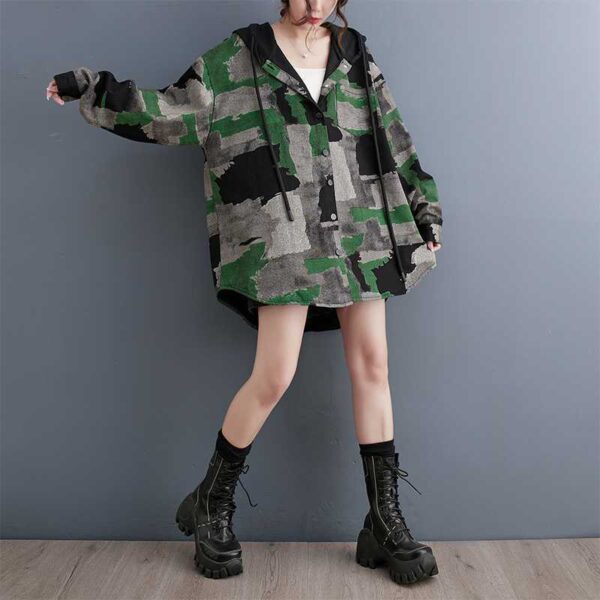 Plus Size Loose Fashion Slimming Coat Women - Image 2