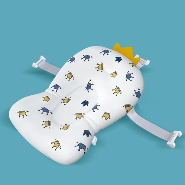 Baby Bath Seat Support Mat Foldable Baby Bath Tub Pad & Chair Newborn Bathtub Pillow Infant Anti-Slip Soft Comfort Body Cushion - Image 3