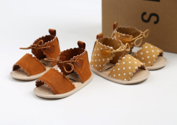 Dot Baby Sandals, Baby Shoes, Toddler Shoes, Women's Bowknot M2009 - Image 2
