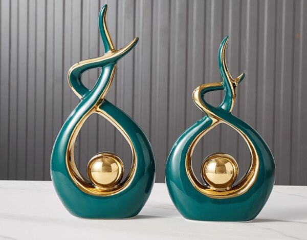 Nordic Ceramic Decoration Ornaments Creative Living Room TV Cabinet - Image 3