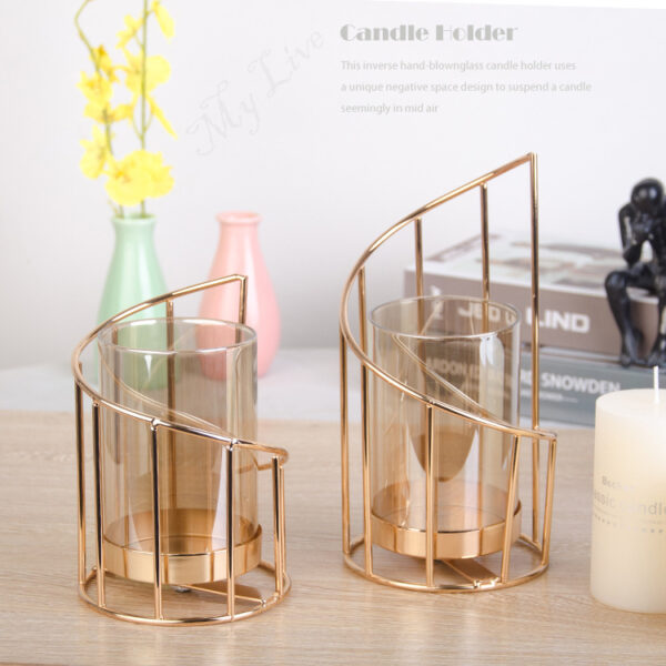 Nordic geometric candlestick - Image 2