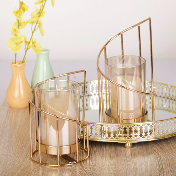 Nordic geometric candlestick - Image 3