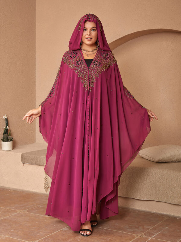 High-definition Muslim Shawl Hooded Cloak - Image 4