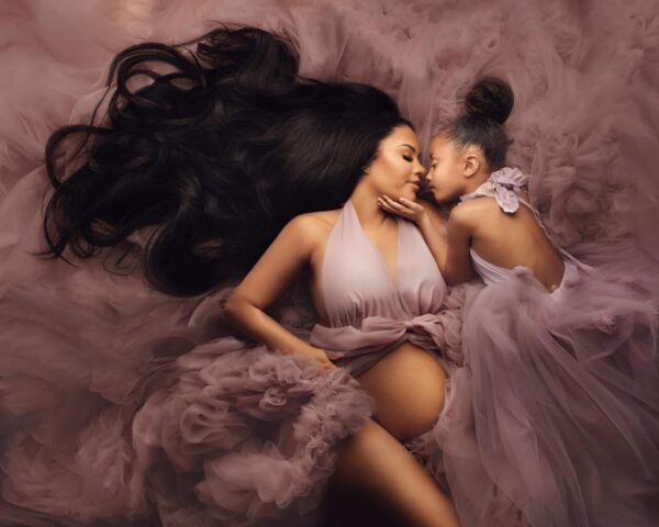 Pregnant Women's Photography Morning Gowns Mesh Dress - Image 7